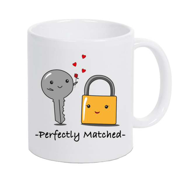 Keramiktasse "perfectly matched"