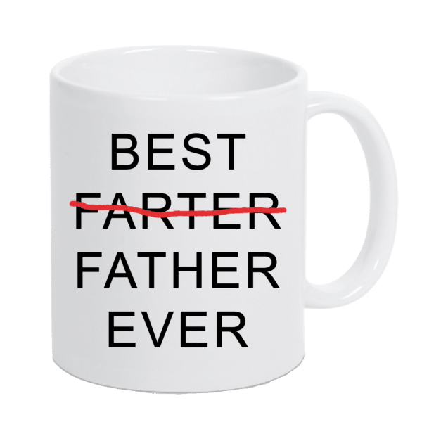 Keramiktasse "best farter/father"