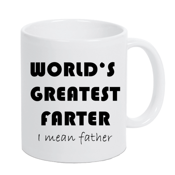 Keramiktasse "greatest farter/father"