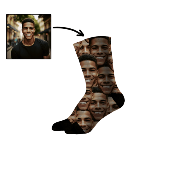 Personalisierte Socken mit deinem Gesicht