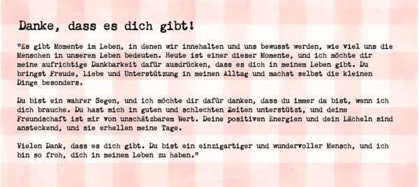 Keramiktasse "Dankesbrief" – Bild 2
