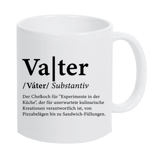 Keramiktasse "Vater Definition"