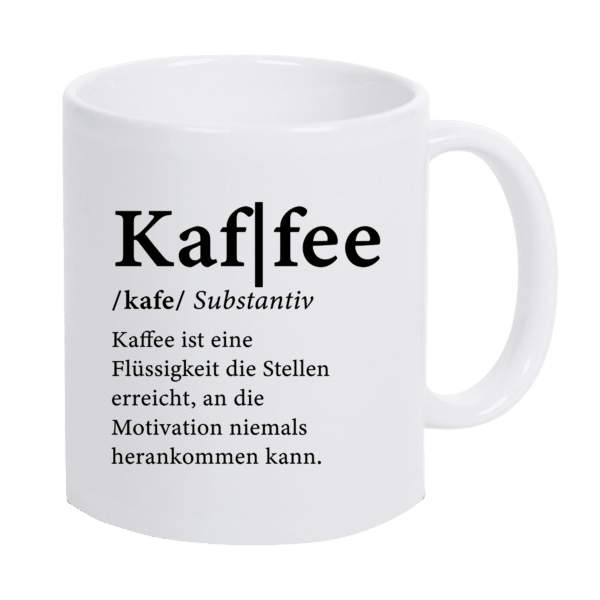 Keramiktasse "Kaffee Definition"