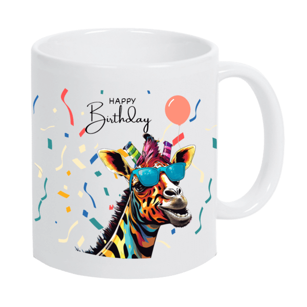 Keramiktasse "Geburtstagstasse mit Partyanimal"