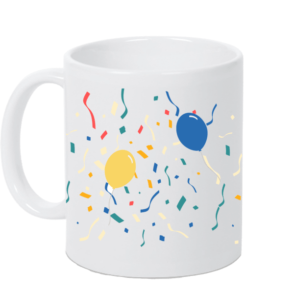 Keramiktasse "Geburtstagstasse mit Partyanimal" – Bild 2